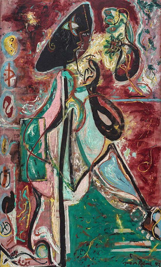 Collection Online | Jackson Pollock. The Moon Woman. 1942 - Guggenheim ...